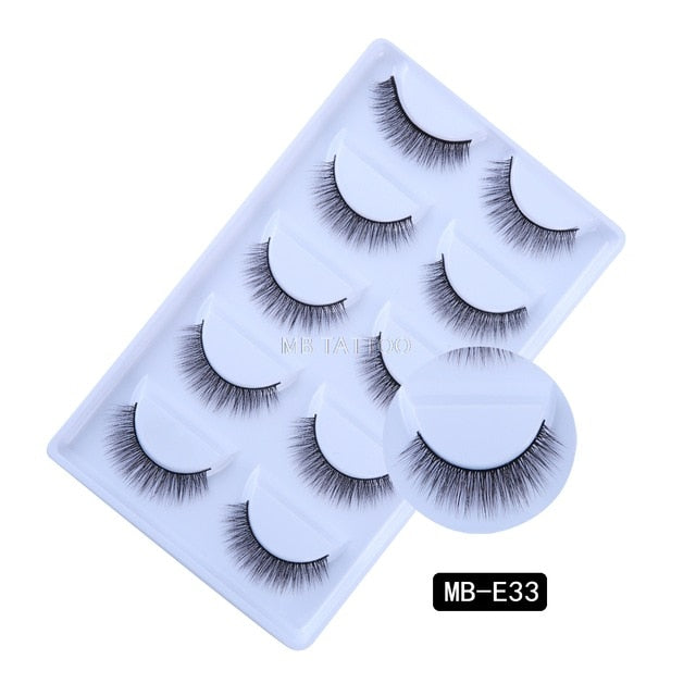 New 3D 5 Pairs Mink Eyelashes extension - The MAYZ