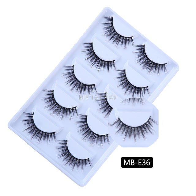 New 3D 5 Pairs Mink Eyelashes extension - The MAYZ