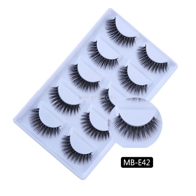 New 3D 5 Pairs Mink Eyelashes extension - The MAYZ