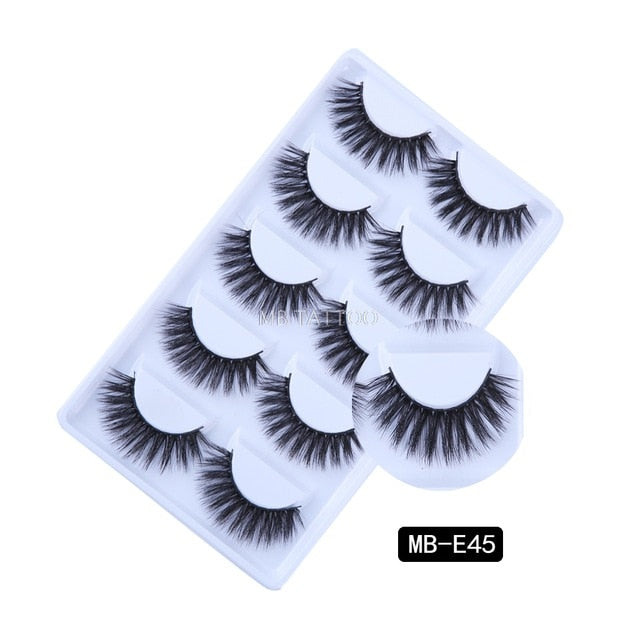 New 3D 5 Pairs Mink Eyelashes extension - The MAYZ
