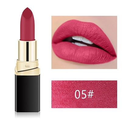MISS ROSE Lipstick Matte Waterproof Make Up Long Lasting - The MAYZ