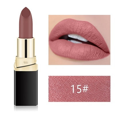 MISS ROSE Lipstick Matte Waterproof Make Up Long Lasting - The MAYZ